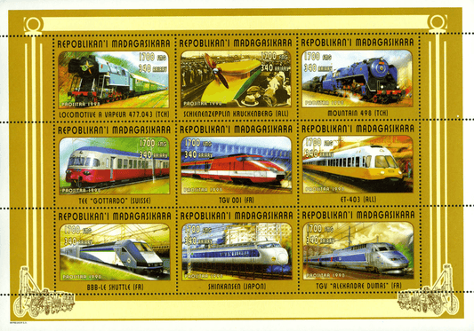 Transport: railways, cars, aircraft  1998