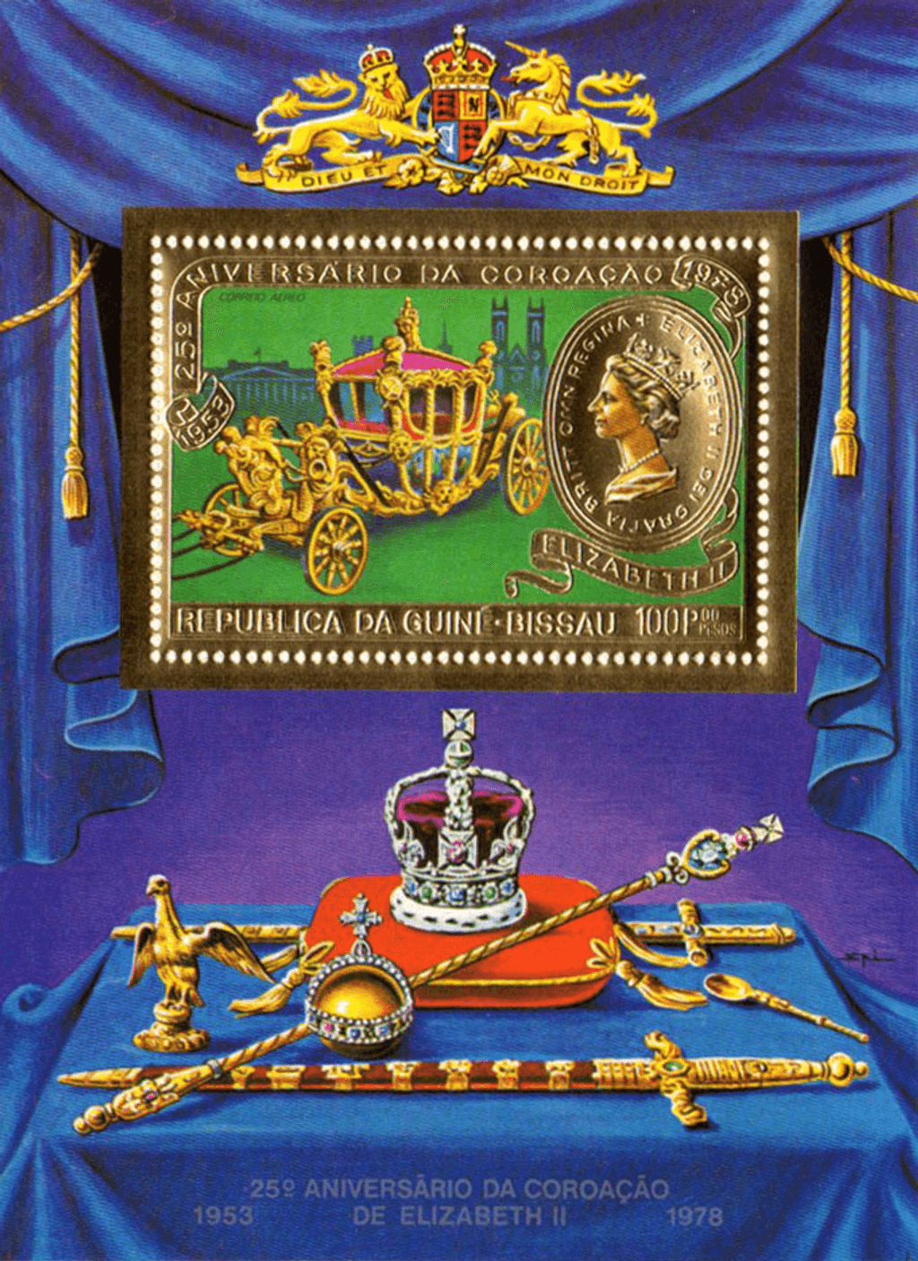 25th Anniversary of the Coronation of Queen Elizabeth II – GOLD  1978